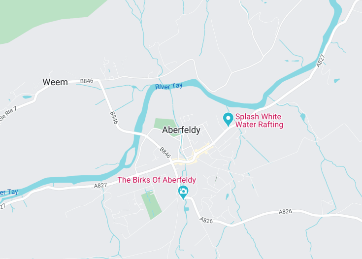 Map of Aberfeldy, England (United Kingdom)