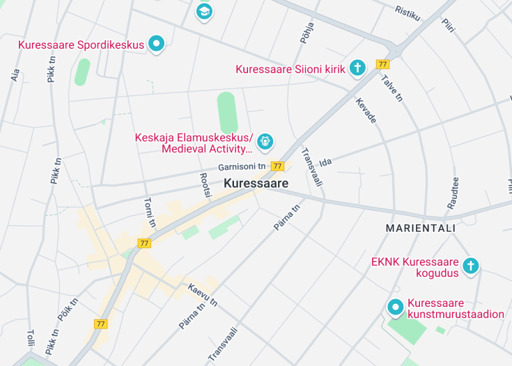 Map of Abruka, Kuressaare