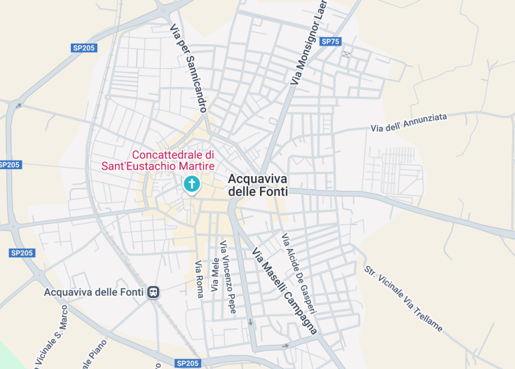 Map of Acquaviva delle Fonti, Italy