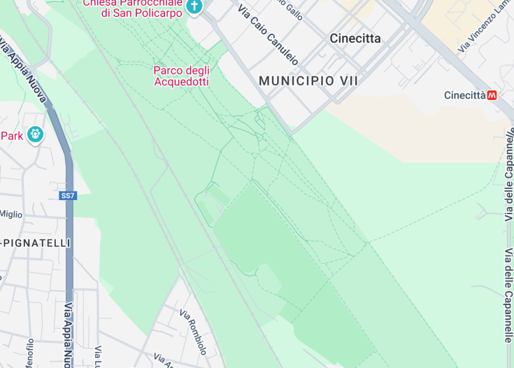 Map of Acquedotto Claudio, Rome