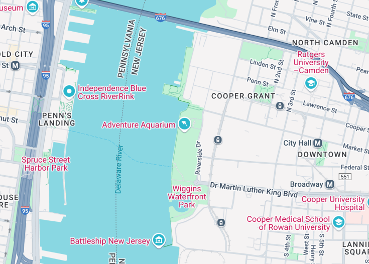 Map of Adventure Aquarium, Camden