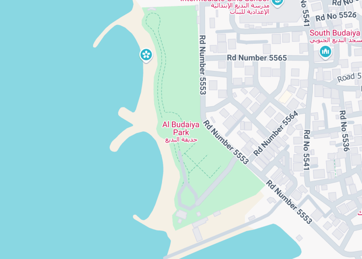 Map of Al Budaiya Park, 