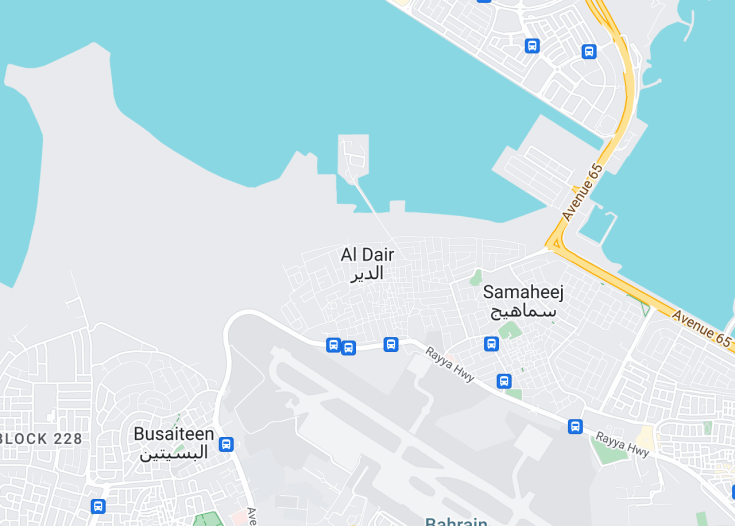 Map of Al Dair, Bahrain