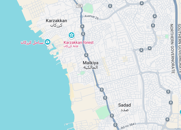 Map of Al-Malikiyah, Bahrain