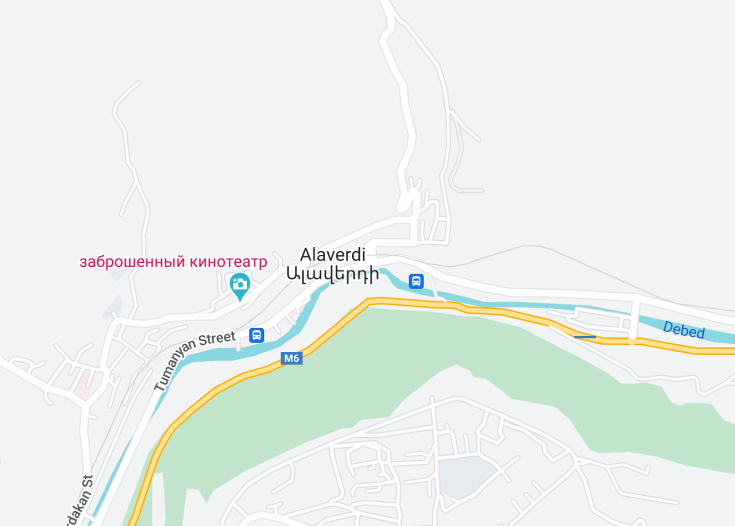 Map of Alaverdi, Armenia