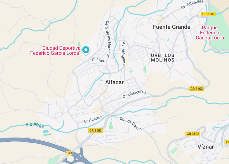 Map of Alfacar, Spain