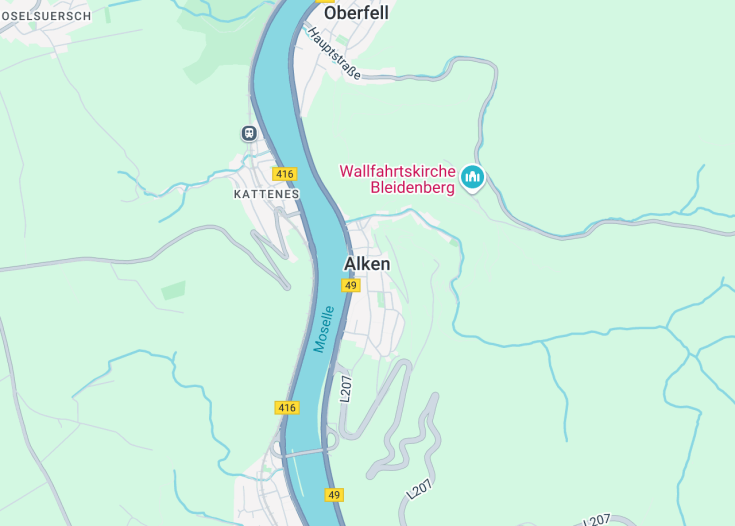 Map of Alken, Germany