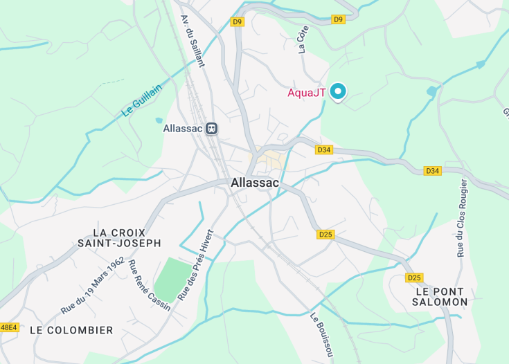 Map of Allassac, France