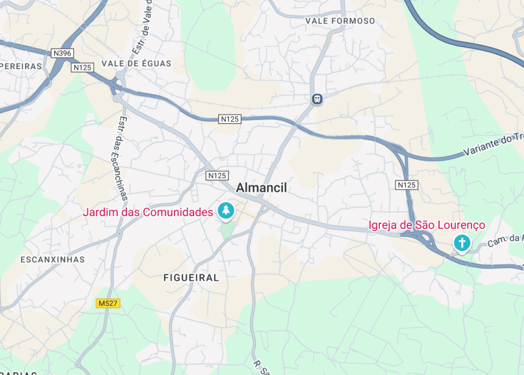 Map of Almancil, Portugal