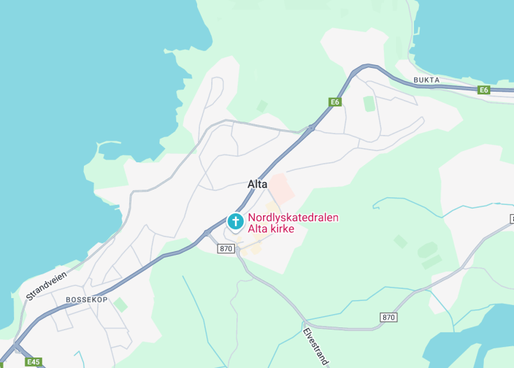 Map of Alta, Norway