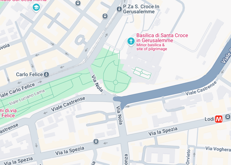 Map of Anfiteatro Castrense, Rome