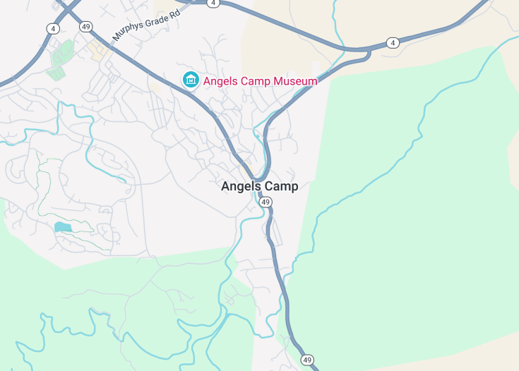 Map of Angels Camp, California (USA)