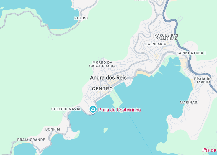 Map of Angra Dos Reis, Brazil