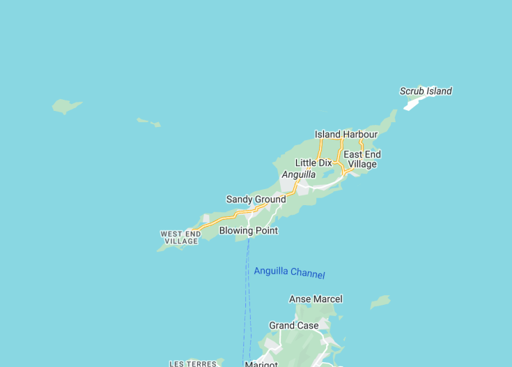 Map of Anguilla, 