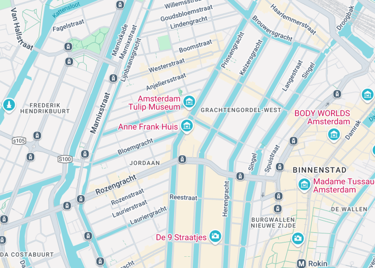 Map of Anne Frank House, 