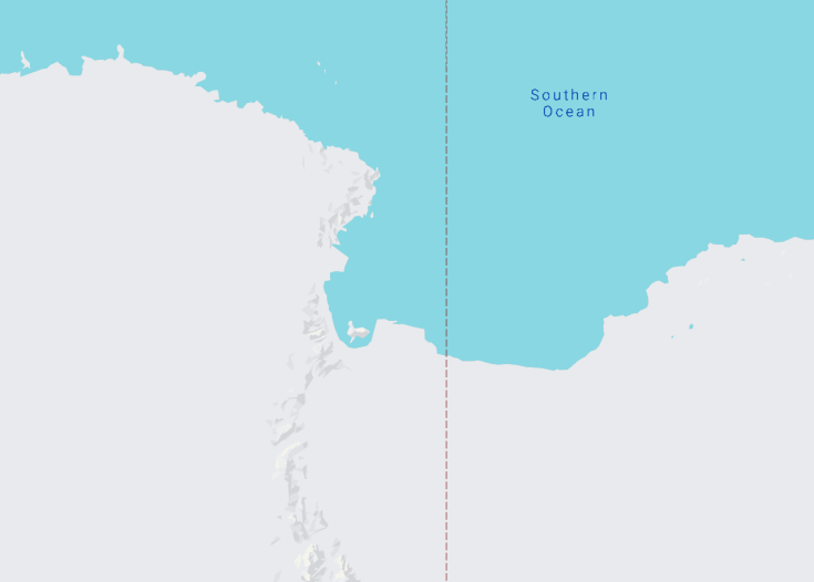 Map of Antarctica, 