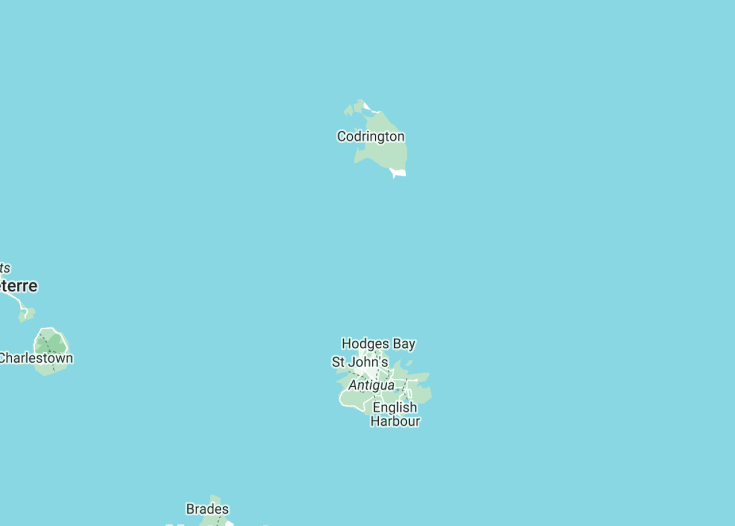 Map of Antigua and Barbuda, 