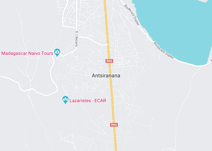 Map of Antsiranana, Madagascar