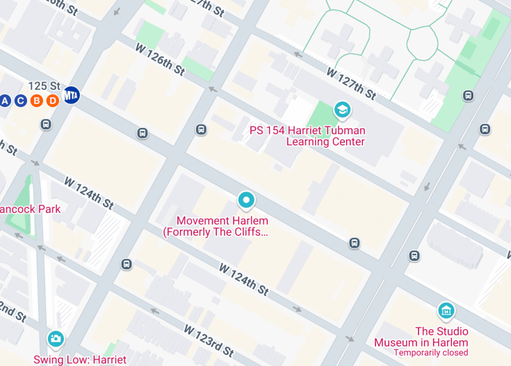 Map of Apollo Theater New York, Manhattan (New York City)