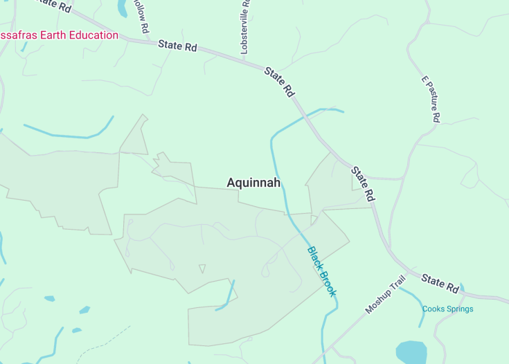 Map of Aquinnah, Massachusetts (USA)