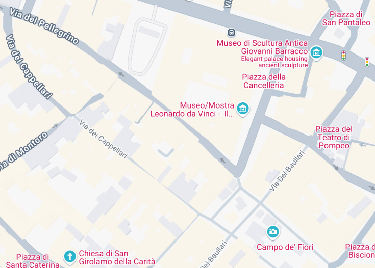 Map of Arco degli Acetari, Rome