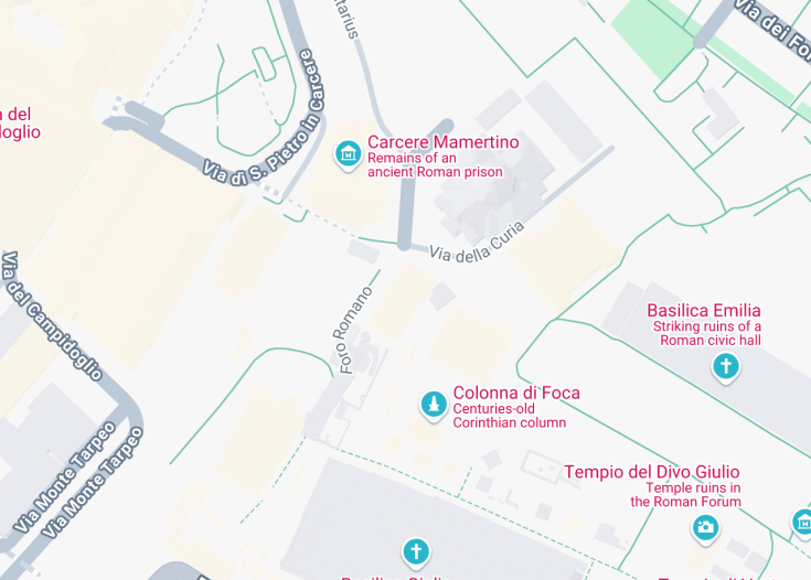 Map of Arco di Settimio Severo, Rome