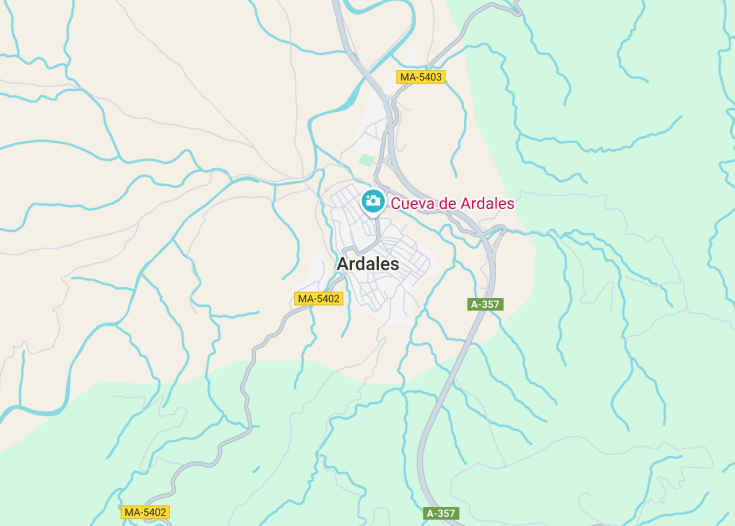 Map of Ardales, Spain