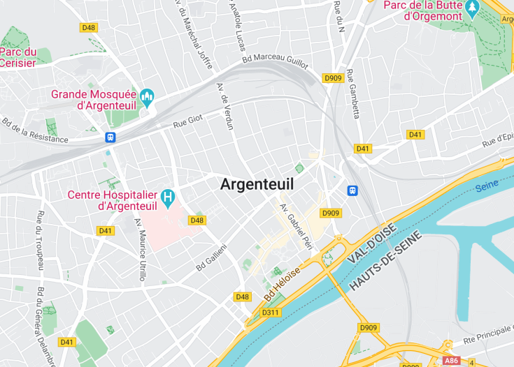 Map of Argenteuil, France