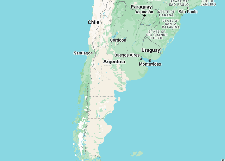 Map of Argentina, 