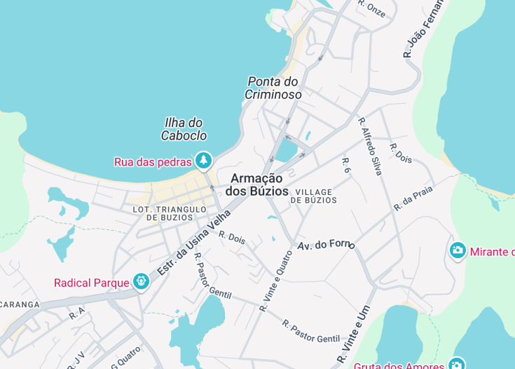 Map of Armação dos Búzios, Brazil