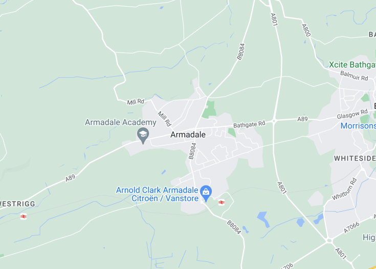 Map of Armadale, Scotland (United Kingdom)