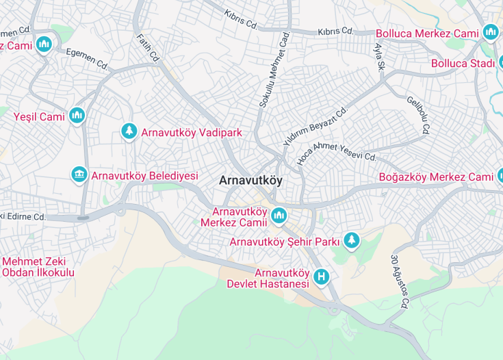 Map of Arnavutköy, Turkey