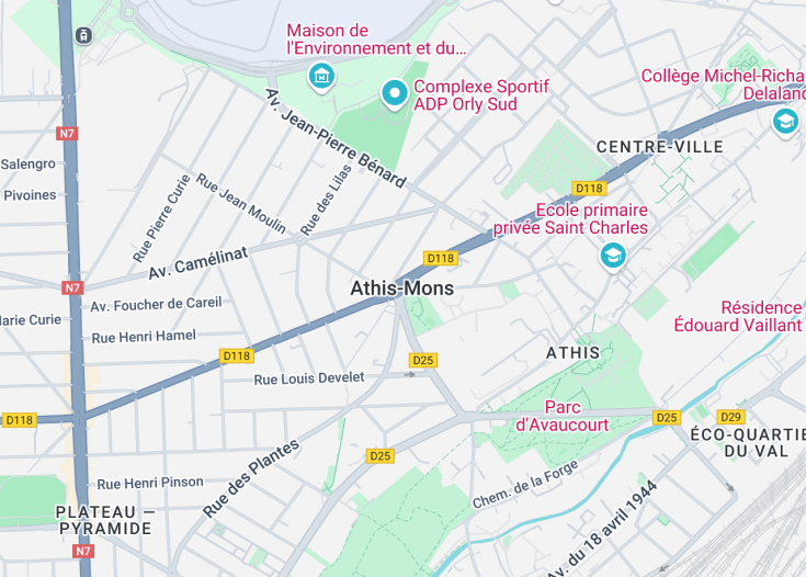 Map of Athis-Mons, France