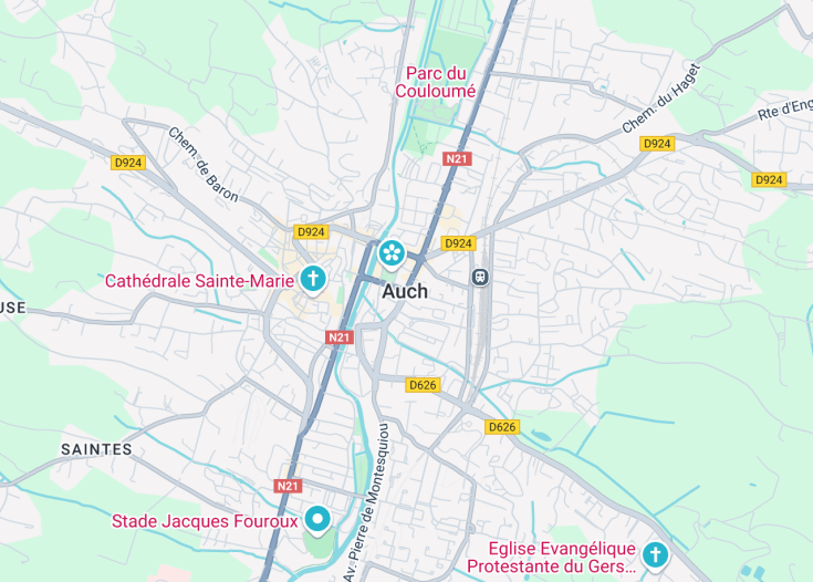 Map of Auch, France