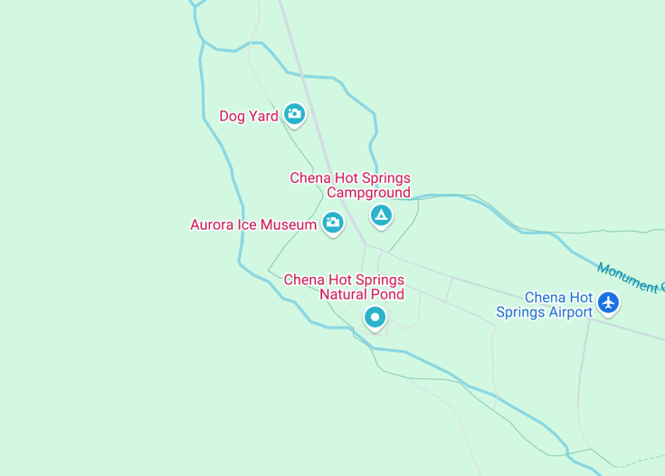 Map of Aurora Ice Museum, Fairbanks