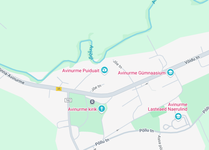 Map of Avinurme Puiduait, Avidurme