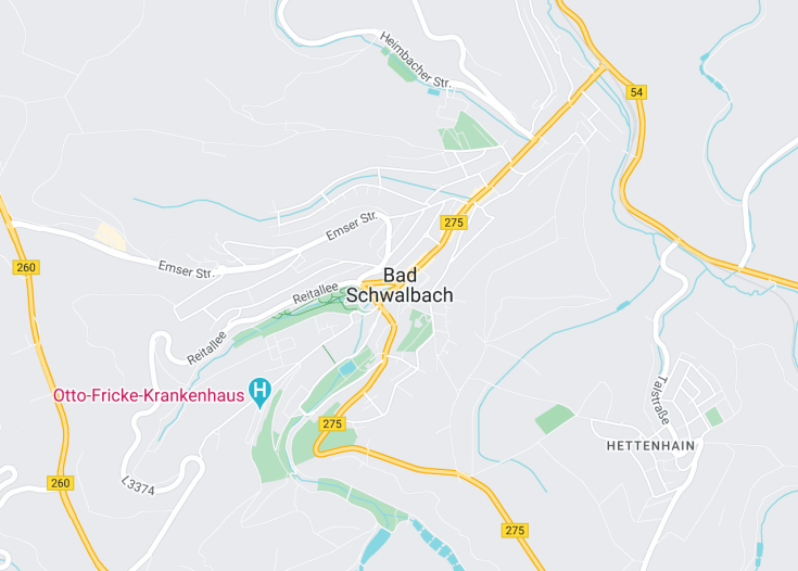 Map of Bad Schwalbach, Germany