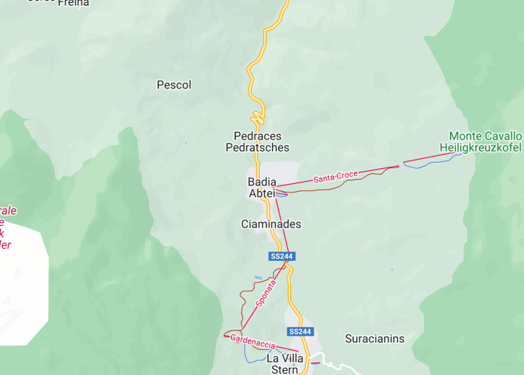 Map of Badia, Italy