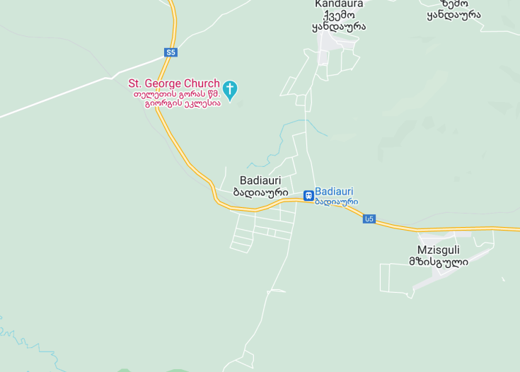 Map of Badiauri, Georgia