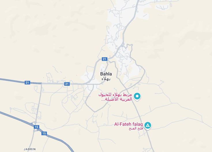 Map of Bahla, Oman