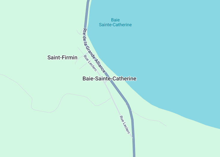 Map of Baie Sainte-Catherine, Canada