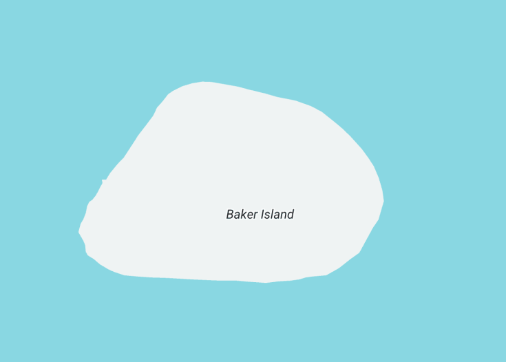 Map of Baker Island (USA), 