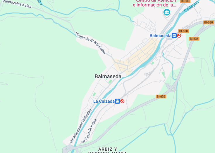 Map of Balmaseda, Spain