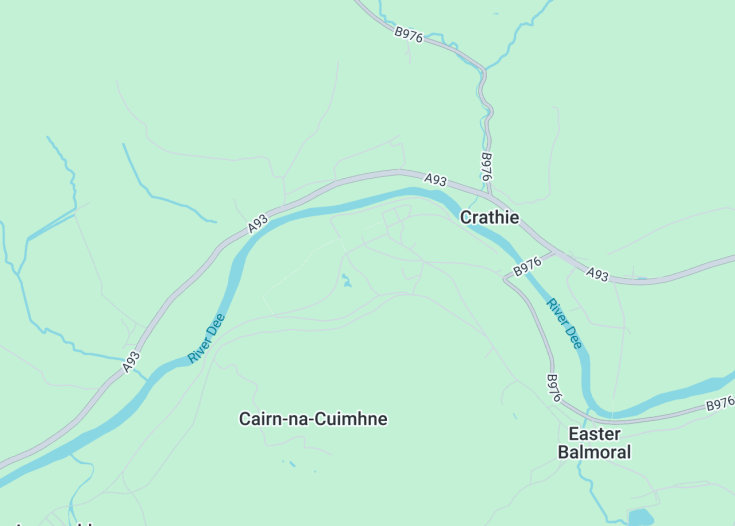 Map of Balmoral Castle, Ballater