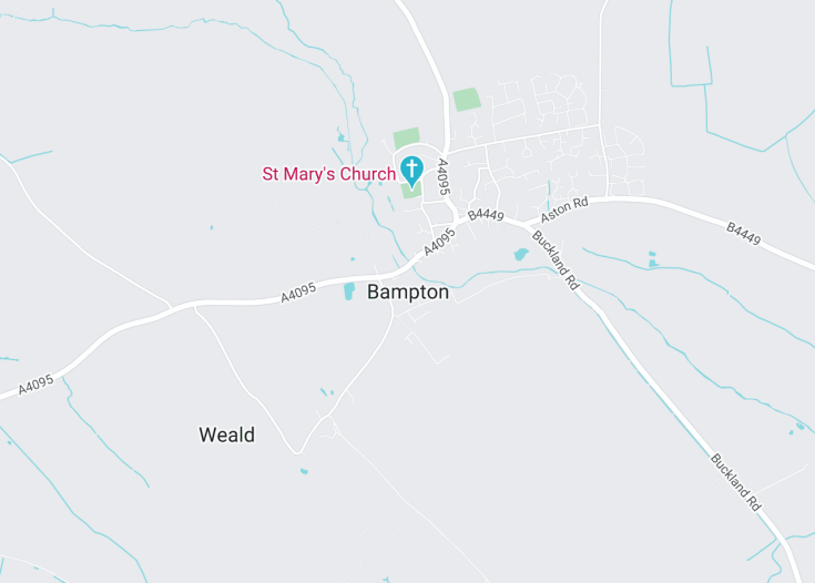 Map of Bampton, England (United Kingdom)