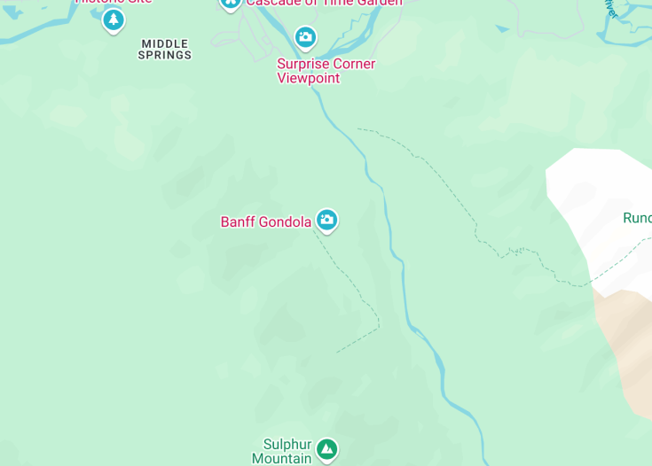 Map of Banff Gondola, Banff