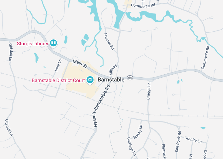 Map of Barnstable, Massachusetts (USA)