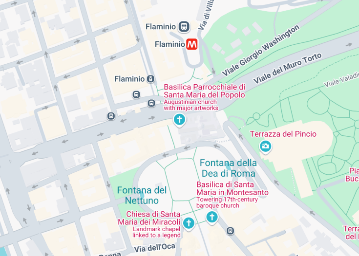 Map of Basilica di Santa Maria del Popolo, Rome