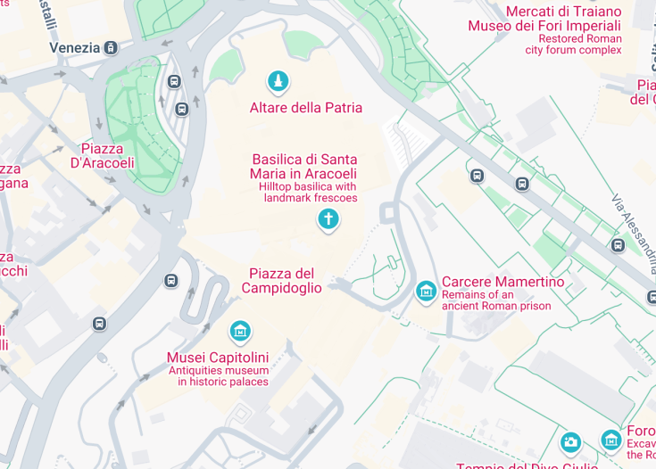 Map of Basilica di Santa Maria in Aracoeli, Rome