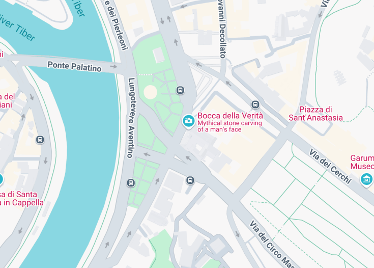 Map of Basilica di Santa Maria in Cosmedin, Rome